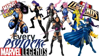 Every Marvel Legend Psylocke Toybiz and Hasbro Comparison X-men Amazon Nimrod 3-pack Lady Mandarin