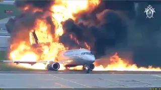 SU1492 New video released showing moments after Aeroflot flight 1492 makes emergency landing