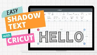 Shadow text in Cricut Design Space - also know as offset text