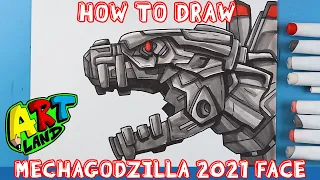 How to Draw MECHAGODZILLA 2021's FACE!!!