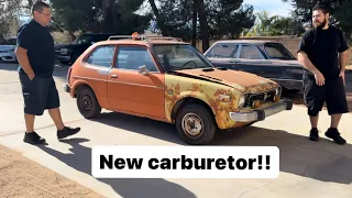 My 1975 Honda civic cvcc gets a new carburetor part 4!