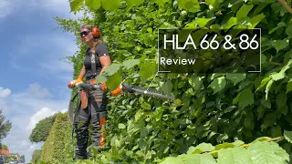 STIHL HLA 66 & HLA 86 long reach hedge trimmer review