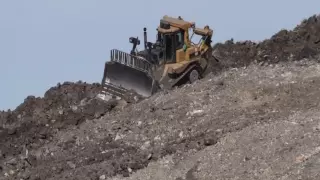 Keir Mining Caterpillar D9T pushing overburden