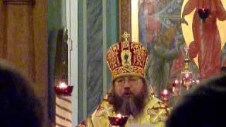 Moscow, met jonah's sermon at vigil