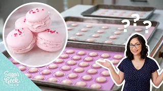 Strawberry Macarons | Which baking mat is BEST to use?