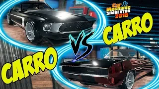 MONTEI 2 CARROS PARA BATER UM RACHA MUSTANG VS CHARGER RT NO CAR MECHANIC SIMULATOR 2018 2021