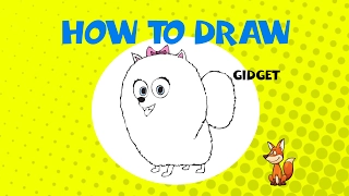 How to draw Gidget - STEP BY STEP - DRAWING TUTORIAL