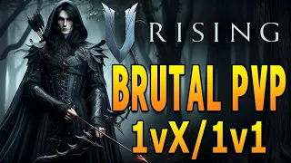V Rising 1.0 Brutal PvP -  Race to Max Longbow PvP Highlights | #1 PvP Server (Stomping Grounds)