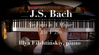 J.S. Bach, Sinfonia 12 in A Major, BWV 798, Illya Filshtinskiy, piano