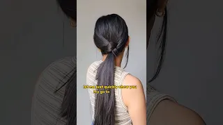 Beautiful Low Ponytail Hairstyle 😍😍 #ponytail  #ponytailhairstyle Day 15/30-day hair series ✨️
