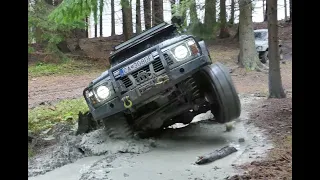 4x4 Nissan Patrol Y60, Y61, Suzuki Samurai, Land rover defender offroad ukončenie sezóny 2019 (4K).