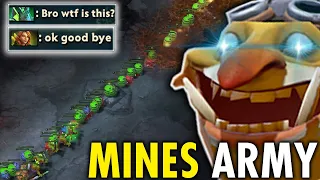 How to 100% Win with Techies?? WTF EPIC Sh*t Mines Army from BASE TO BASE!!
