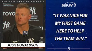 Josh Donaldson on delivering walk-off single in Yankees debut vs Red Sox | Yankees Post Game