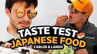 Carlos Sainz and Lando Norris Try Japanese Food