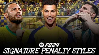 *ALL* signature penalty styles in eafc 24 career mode