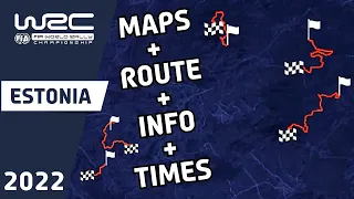 WRC Rally Estonia 2022 : Maps : Route : Stage Info : Times