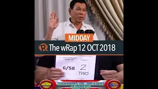 Duterte on illegal drugs, lotto winners, Facebook breach | Midday wRap