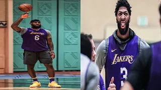 LeBron James & Anthony Davis Workout At Orlando Bubble Lakers Practice. HoopJab NBA