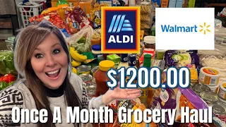 ✨New✨ONCE a Month Grocery Haul January 2024 | Pantry Items + Non-Grocery Items