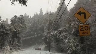 Crestline snow February 9th