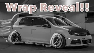 VW Golf R 3M Wrap Color Reveal!!