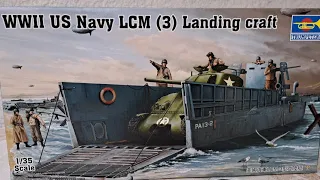 Review, WWII US Navy LCM (3) Landing craft (1/35 ; N°347), Trumpeter ;  Happy Scale Modeling