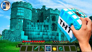 Minecraft in Real Life POV DIAMOND CASTLE Realistic Minecraft RTX Texture PACK 創世神第一人稱真人版