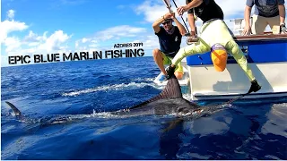 EPIC blue marlin fishing Azores 2019