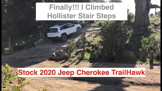 Stock 2020 Jeep Cherokee TrailHawk Climbing Hollister Stair Steps!!!