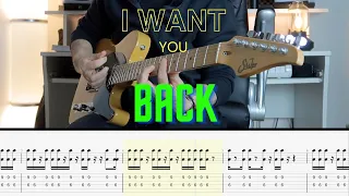 I WANT YOU BACK The Jackson 5 Guitar LESSON, TAB and CHORDS