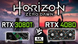 RTX 3080 Ti vs RTX 4080 in Horizon Zero Dawn | 4K - Benchmark