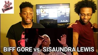 Biff Gore vs. Sisaundra Lewis: "It's a Man's Man's Man's World" | The Voice | (REACTION)