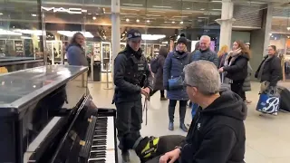 Police Lady and Dog Turn Up During PIANO LIVESTREAM