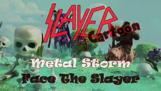 Slayer Cartoon - Metal Storm Face The Slayer