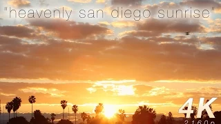 Heavenly San Diego Sunrise Timelapse 4K Relaxation Video with Music