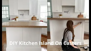 DIY Kitchen Island On Casters | Kitchen Island On A Budget