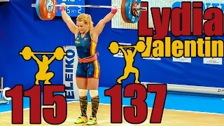 Lydia Valentin Perez (75kg) 115kg Snatch 137kg Clean and Jerk - European Champion 2017