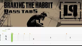 Linkin park - Braking the habit (Official bass tabs)