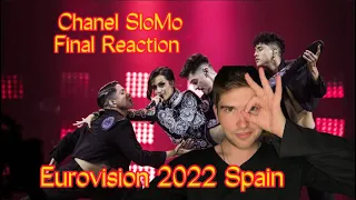 Chanel -SloMo Grand Final Live. Eurovision 2022 Spain Reaction. Евровидение 2022 Испания реакция.