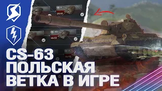 НОВАЯ ВЕТКА ПОЛЬСКИХ ТАНКОВ (CS-63) в Tanks Blitz / WoT Blitz (вот блиц)