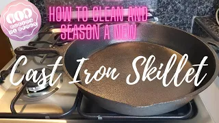 HOW TO SEASON NEW CAST IRON SKILLET ON STOVETOP.TIPS on how to take care of Cast Iron.