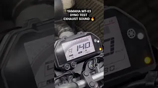 Yamaha MT-03 Dyno Test Exhaust Sound 🔥 #shorts #viral #yamaha #mt03 #exhaust #sound #youtubeshorts