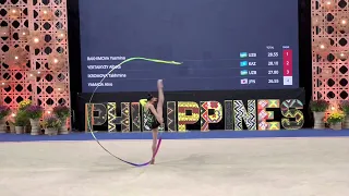 Taniyeva Elzhana (KAZ) Ribbon Final Rhythmic Gymnastics Asian Championships 2023
