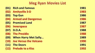 Meg Ryan Movies List