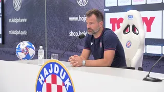 Konferencija za medije trenera Hajduka Ivana Leke uoči utakmice Rijeka - Hajduk