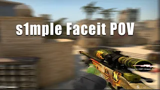 s1mple FACEIT WITH NIP GIRL🔥(MIRAGE POV)