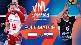 🇵🇱 POL vs. 🇸🇮 SLO - Full Match | Men's VNL 2021