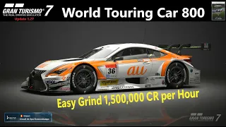 Gran Turismo Spa WTC 800 1 hour race 1 5 million Lexus RCF GT500 update 1 27 GT7 How to win gold