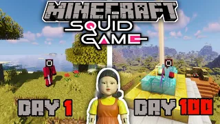 100 Hari Minecraft Squid Game