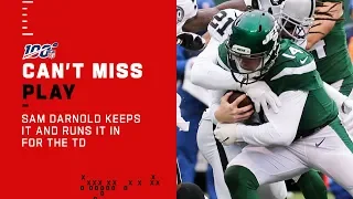 Sam Darnold Makes Gruden Mad with the QB Keeper